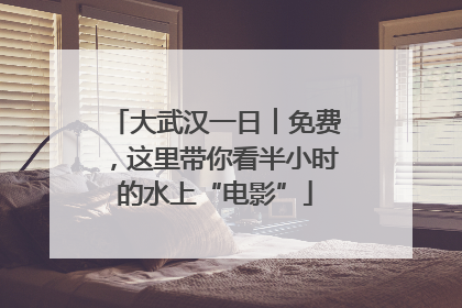 大武汉一日︱免费，这里带你看半小时的水上“电影”