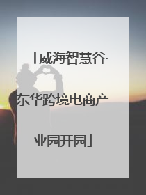 威海智慧谷·东华跨境电商产业园开园