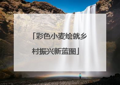彩色小麦绘就乡村振兴新蓝图