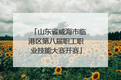 山东省威海市临港区第八届职工职业技能大赛开赛