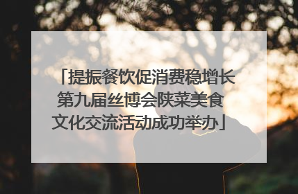 提振餐饮促消费稳增长 第九届丝博会陕菜美食文化交流活动成功举办