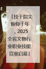 技于指尖 俯仰千年，2025全省文物行业职业技能竞赛启幕