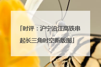 时评：沪宁沿江高铁串起长三角时空新版图