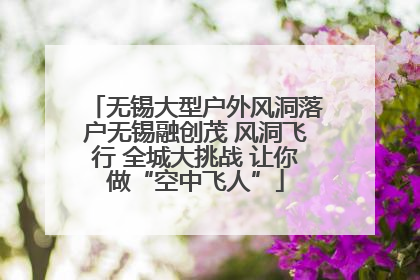 无锡大型户外风洞落户无锡融创茂 风洞飞行 全城大挑战 让你做“空中飞人”
