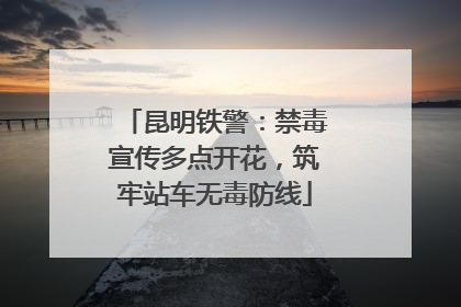 昆明铁警：禁毒宣传多点开花，筑牢站车无毒防线