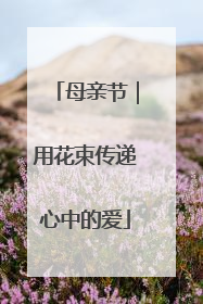 母亲节｜用花束传递心中的爱