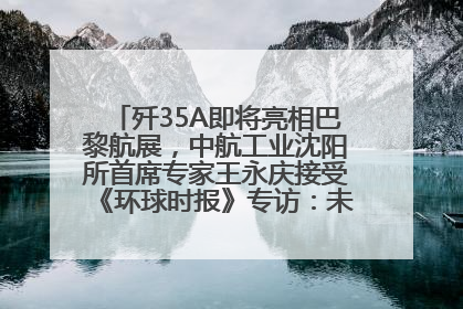 歼35A即将亮相巴黎航展，中航工业沈阳所首席专家王永庆接受《环球时报》专访：未来数量可以有很多