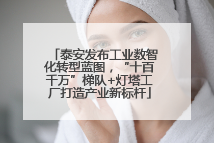 泰安发布工业数智化转型蓝图，“十百千万”梯队+灯塔工厂打造产业新标杆
