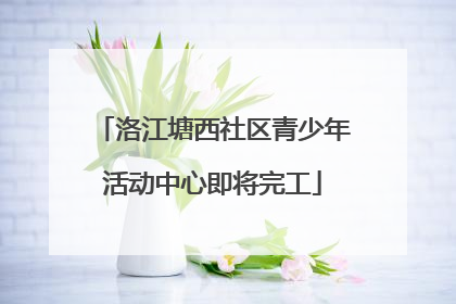 洛江塘西社区青少年活动中心即将完工