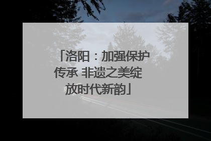 洛阳：加强保护传承 非遗之美绽放时代新韵