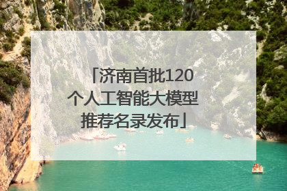 济南首批120个人工智能大模型推荐名录发布