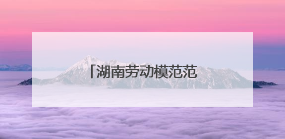 湖南劳动模范范平军：一把砖刀“砌”出精彩人生