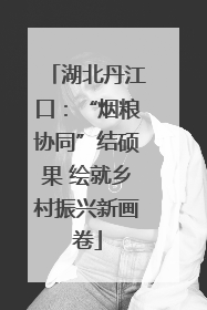 湖北丹江口：“烟粮协同”结硕果 绘就乡村振兴新画卷