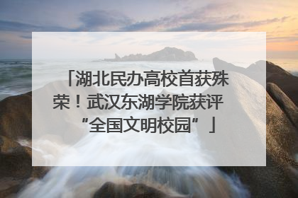 湖北民办高校首获殊荣！武汉东湖学院获评“全国文明校园”