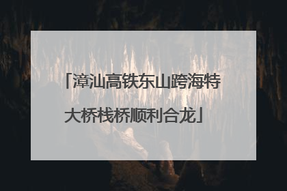 漳汕高铁东山跨海特大桥栈桥顺利合龙