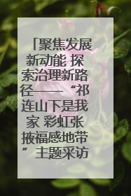 聚焦发展新动能 探索治理新路径——“祁连山下是我家 彩虹张掖福感地带”主题采访活动走进山丹