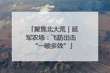 聚焦北大荒｜延军农场：飞防出击 “一喷多效”