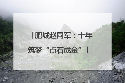 肥城赵同军：十年筑梦“点石成金”