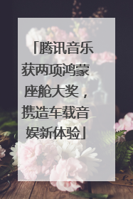 腾讯音乐获两项鸿蒙座舱大奖，携造车载音娱新体验