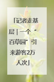 记者走基层｜一个“百草园”引来游客2万人次