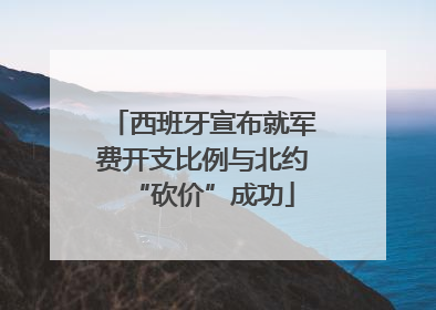 西班牙宣布就军费开支比例与北约“砍价”成功