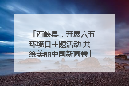 西峡县：开展六五环境日主题活动 共绘美丽中国新画卷
