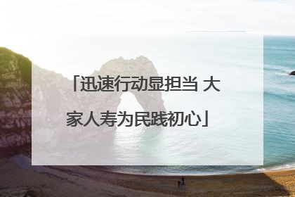 迅速行动显担当 大家人寿为民践初心