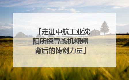 走进中航工业沈阳所探寻战机翱翔背后的铸剑力量