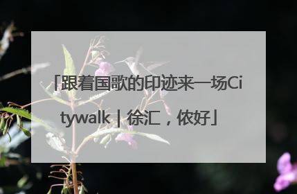 跟着国歌的印迹来一场Citywalk｜徐汇，侬好
