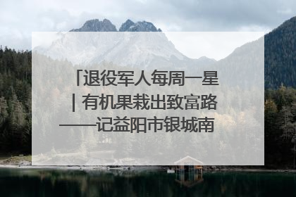 退役军人每周一星｜有机果栽出致富路——记益阳市银城南湖蔬果农民专业合作社总经理晏桂明