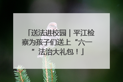 送法进校园｜平江检察为孩子们送上“六一”法治大礼包！