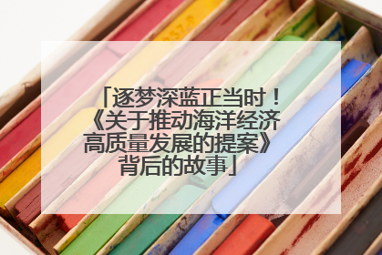 逐梦深蓝正当时！《关于推动海洋经济高质量发展的提案》背后的故事