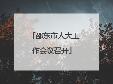 邵东市人大工作会议召开