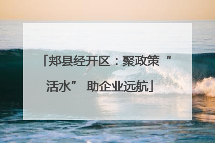 郏县经开区：聚政策“活水” 助企业远航