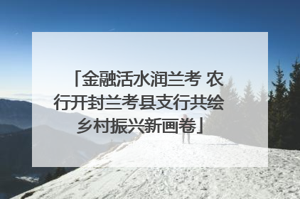 金融活水润兰考 农行开封兰考县支行共绘乡村振兴新画卷