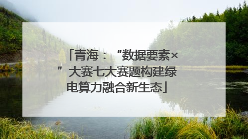 青海：“数据要素×”大赛七大赛题构建绿电算力融合新生态