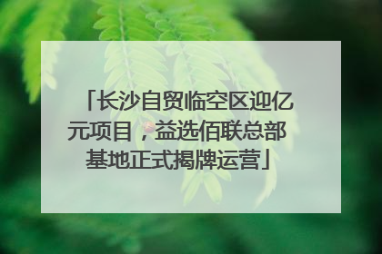 长沙自贸临空区迎亿元项目，益选佰联总部基地正式揭牌运营