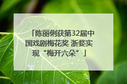 陈丽俐获第32届中国戏剧梅花奖 浙婺实现“梅开六朵”