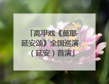 高甲戏《莫耶·延安颂》全国巡演（延安）首演