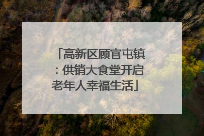高新区顾官屯镇：供销大食堂开启老年人幸福生活