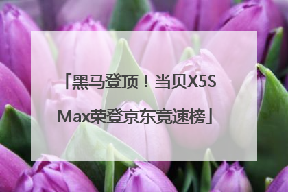 黑马登顶！当贝X5S Max荣登京东竞速榜