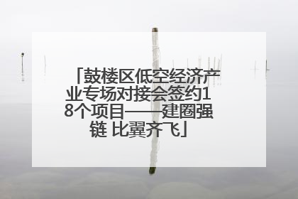 鼓楼区低空经济产业专场对接会签约18个项目——建圈强链 比翼齐飞