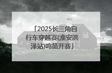 2025长三角自行车穿越赛(淮安洪泽站)鸣笛开赛