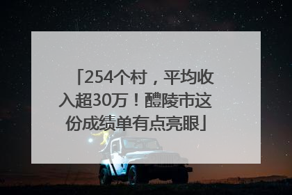 254个村，平均收入超30万！醴陵市这份成绩单有点亮眼